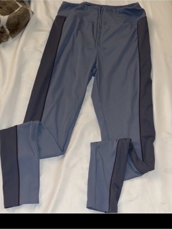 Maniere De Voir Pants - Manière De Voir MDV Active Sculpt Two-Tone Leggings Grey High Waisted M